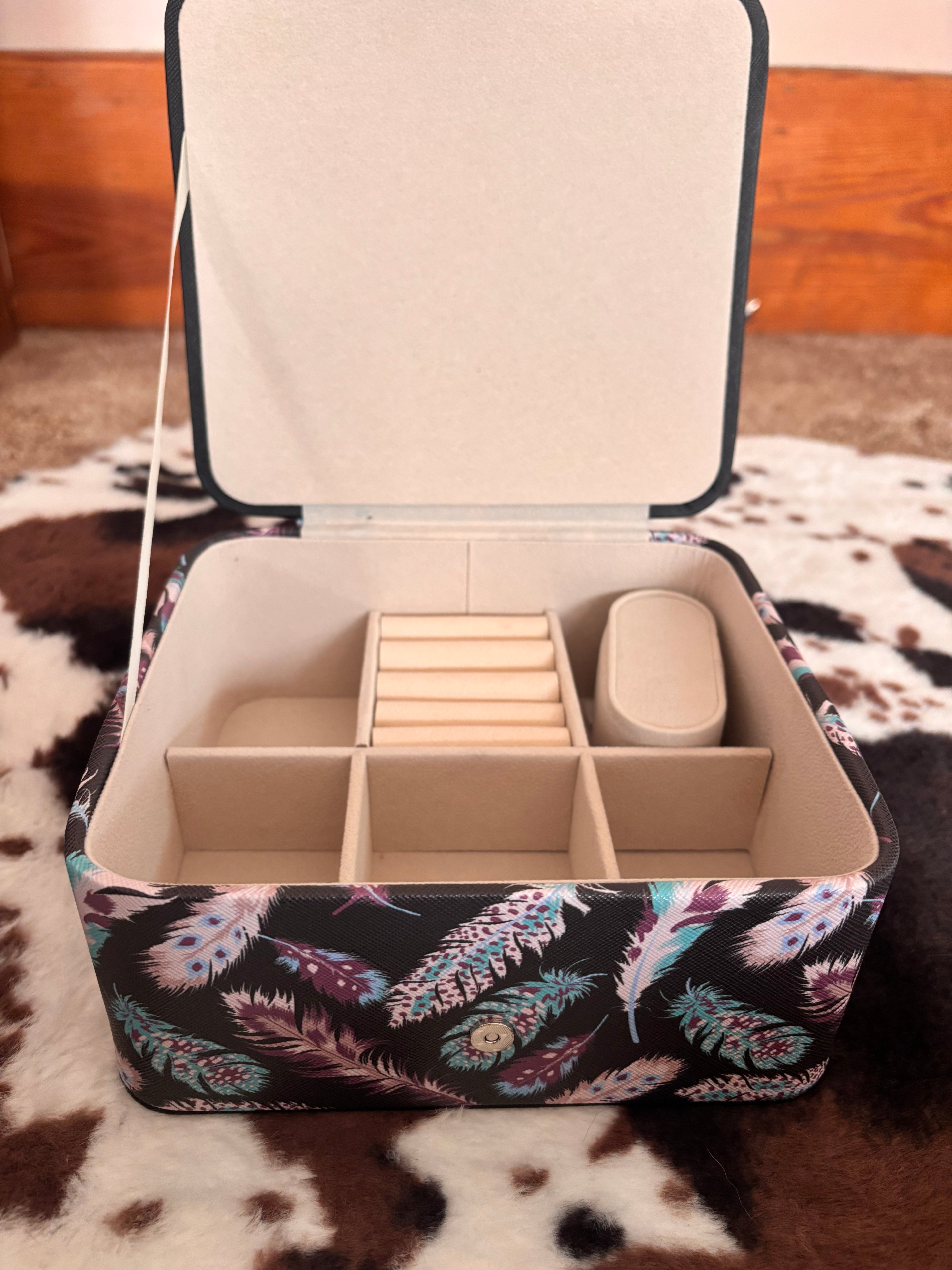 Feathered Indian Jewelry Box